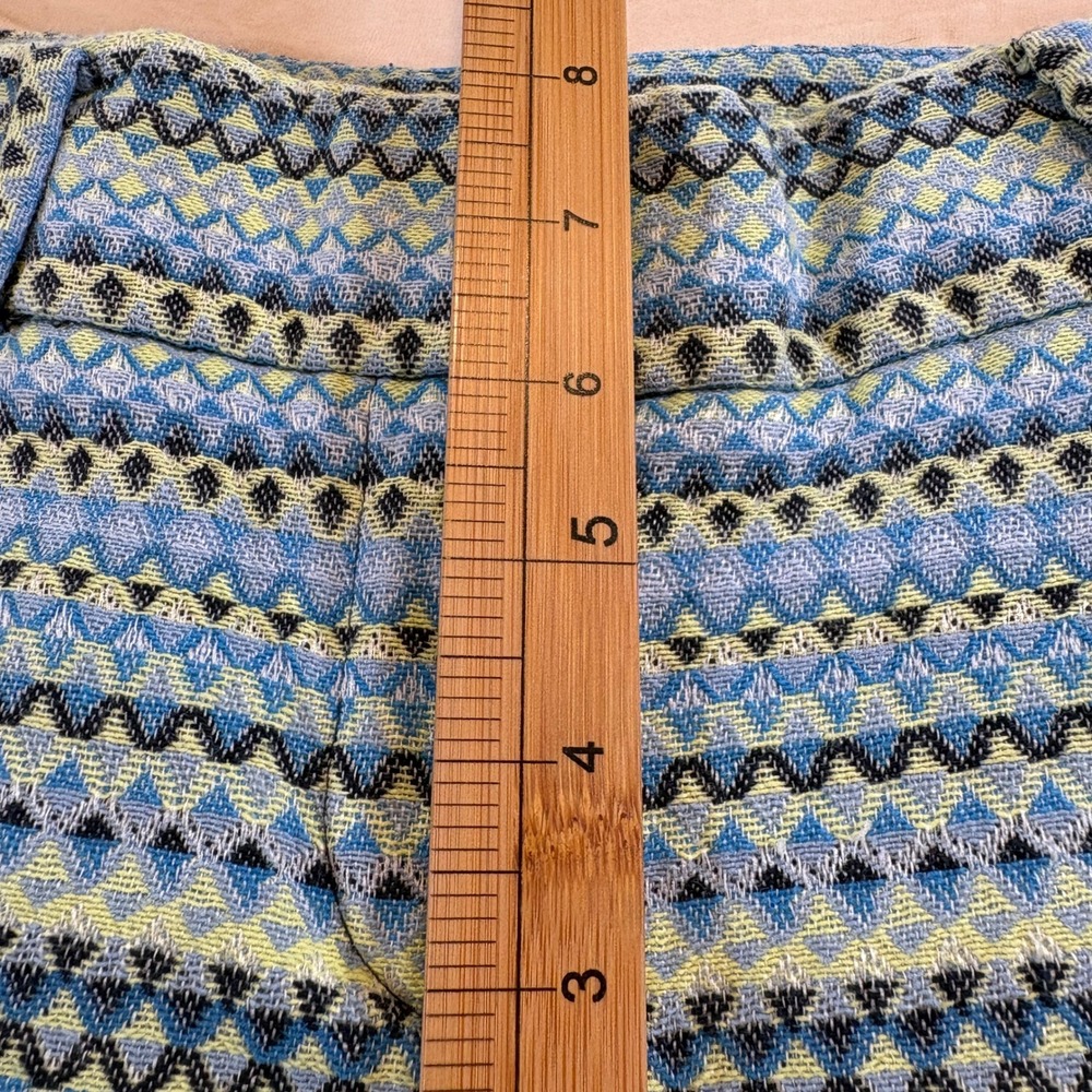 Ann Taylor LOFT Womens Blue‎ Lavender Geometric Print Riviera Shorts Size 0 - Picture 4 of 10